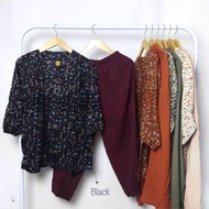 BAJU SETELAN WANITA RAYON MOTIF JUMBO ONESET RAYON PREMIUM