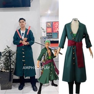 Kostum Cosplay Jubah Kimono Roronoa Zoro Anime One Piece Full Set Costum Cosplay Anime One Piece