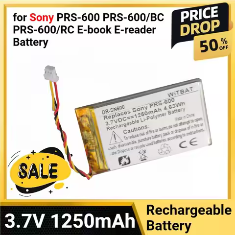 3.7V 1250mAh E-book E-reader Battery for Sony PRS-600 PRS-600/BC PRS-600/RC A98927554931 A9894165440