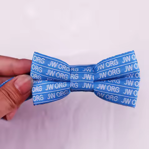JW.ORG Bowties Blue Bow Tie for Men Gifts
