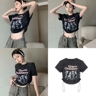 Extra Large 7XL Fashion Clothing Women Short Sleeve Crop Top Wear Club Part y2k Blouse 5xl