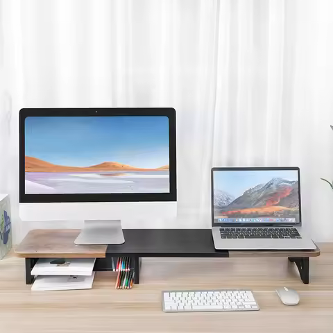 Dual Monitor Stand Multi-Purpose Computer Monitor Stand Desktop Monitor Stand for Computer Laptop Pr