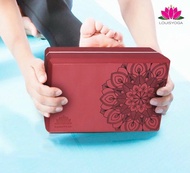 Gạch Tập Yoga (Block yoga) trọng lượng 320gram (giá bán 1 viên) hãng Louis yoga In Nổi Hoa Mandala c