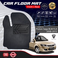 Original Proton Saga BLM FL FLX 08-15 Car Floor Mat Red Black Carpet Front Rear Back Rubber Driver P