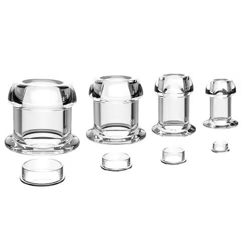 Hollow Speculum Peeking Anal Beads Butt Plug Stopper Expander Tunnel Transparent anal speculum Anus 