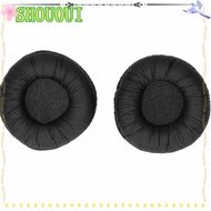 SHOUOUI 2PCS Universal Headphone Ear Pads, 55mm/2.17in Noise Isolation Wrinkle Leather Earpads, Easy