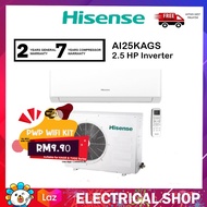 {FREE SHIPPING} Hisense Air Cond AI25KAGS 2.5HP Inverter Air Conditioner R32