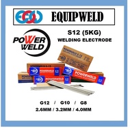 POWERWELD S-12 WELDING ELECTRODE - 5KG (G12 / 2.6MM, G10 / 3.2MM, G8 / 4.0MM) MOX LINDE KOBELCO E601