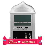 Antactica Alarm Clock Muslim Islamic Prayer Praying Azan Athan Wall Silver with Pen  Table