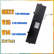 New V14 V15 GN22 Laptop Battery for Dere V14 V15 R12 Pro M12 MBook M11 R6 R9 Daysky V7 V9 15.6" Inch