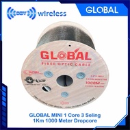 GLOBAL MINI 1Core 3Sling 1Km Dropcore 1 Core 3 Strands 1000 Meters NON BOX