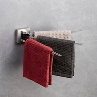 ASVEL ชั้นวางผ้าขนหนูสแตนเลสแบบญี่ปุ่นราวแขวนผ้าเช็ดตัวแบบไม่เจาะรูชั้นวางของในห้องน้ำชั้นวางของในห้องครัว
