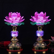 Led Colorful Lotus Lamp For Buddha Changming Plug-In Guanyin Lotus Lamp Changming Lamp Household Bud