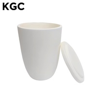 70 - 600mL Laboratory Alumina Crucible Low Form with Cover 1750 C Al2O3
