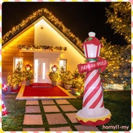 [HomylaeMY] Christmas Inflatable North Pole Lighthouse Outdoor Decoration Funny Light up 70.87inch T