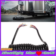 caoyuanstore Generic Trailer Wiring Coiled Cable  9.8ft 20AWG Extension Accessories Generic3k2d6eu4h