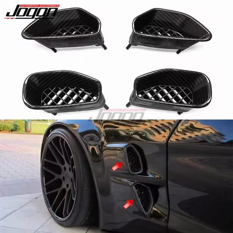 Replacement For Corvette C6 ZR1 Hatchback 2005-2013 Real Carbon Fiber Outlet Side Fender Air Vent Co