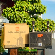 Loa Karaoke Xách Tay Di Động JBZ J5 Bass 20cm Siêu Trầm Kèm 2 Micro Không Dây