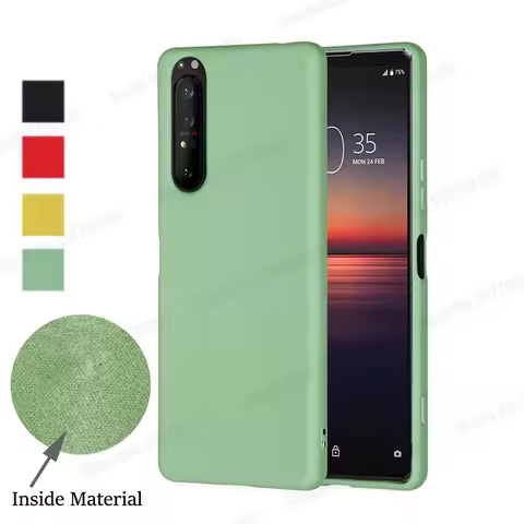 Liquid Silicone Full Protective Case For Sony Xperia 5 10 1 ii Soft Gel Rubber Matte Cover For Xperi