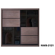MIXBOX GOLD SERIES (2121) -Wardrobe 2 Sliding Door Width 5-10 feet x Height 8 feet