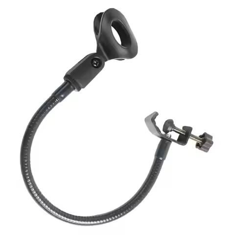 Clamp Bracket Microphone Holder Mic Clip Clamp Microphone Clip with Heavy Duty Desk Mic Stand Microp