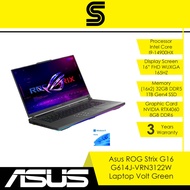 ASUS ROG STRIX G16 G614J-VRN3122W (I9-14900HX/32GB DDR5/1TB NVME/RTX4060 8GB DDR6) VOLT GREEN 90NR0I