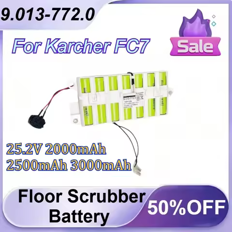 9.013-772.0 25.2V 2000mAh 2500mAh 3000mAh Floor Scrubber Battery for Karcher FC7 Rechargeable Batter