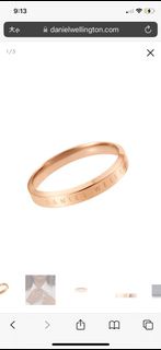 DW daniel wellington ring 戒指玫瑰金