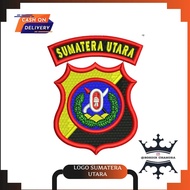 NORTH SUMATRA LOGO - NORTH SUMATRA - POLDA - RAISED - FLAT 3D