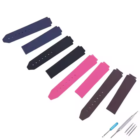 Men Rubber watch strap accessories compatible with Hublot Quartz 18mm women sports silicone watch ba