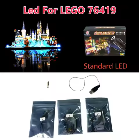 2025 NEW LED Light For LEGO 76419 Harry Castle and Grounds Light UP Your Building Bricks (Not Includ