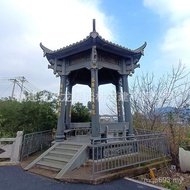 Courtyard Courtyard Pavilion Chinese Hexagonal Hexagonal Landscape Stone Sculpture Hui'an Pavilion O