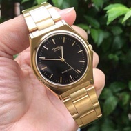 CASIO MTP-1130N-1A GOLD BLACK JAM PRIA MURAH ORIGINAL