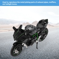S8[VET Store] Exclusive1:12 H2 R Motorcycle Diecast Alloy Model Toy Black H2R Motorbike Detachable C