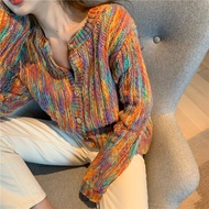 CARDIGAN RAJUT PELANGI RAINBOW PREMIUM / CARDIGAN RAJUT PREMIUM