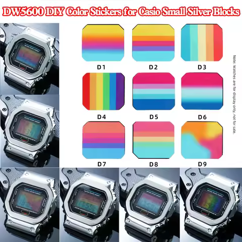 Color Changing HD Screen Protector Sticker For Casio GMW-B5000 DW5600 GM5600 Watch Modification Part
