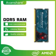Modul Memori Komputer Riba Notebook Avanshare-sodimm, Ram Ddr5, 32gb, 16gb, 8gb, 4800mhz, 5200mhz, 5