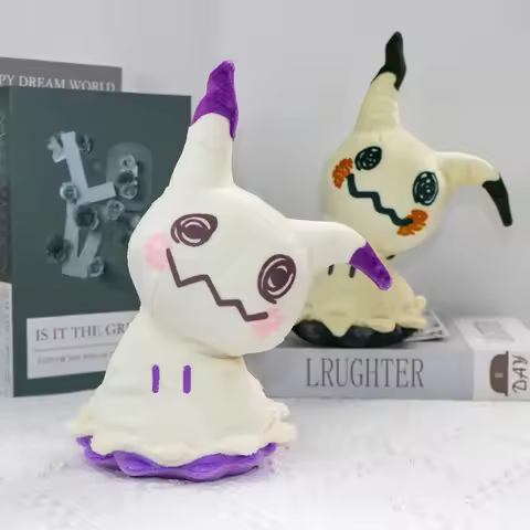 Mimikyu Plush Toys Collectible Soft Plushies Cute Shiny Mimikyu Stuffed Animal Cartoon Eevee Espeon 