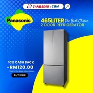 Panasonic Fridge 2-door Bottom Freezer Refrigerator NR-BX471CPSM Steel Door Series