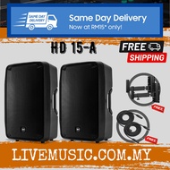 RCF HD 15-A 15" 2-Way 1400W Active Speaker With Live Music Speaker Stand And Cable - Each / Pair ( HD15A / HD15 )