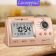 [Lacooppia2] Azan Alarm Clock Father's Day Gift Azan Alarm Table Clock for Mosque