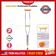 YOHESO Tongkat Ketiak Bantu Jalan Aluminium Height Adjustable Auxiliary Shoulder  (1 Pcs)