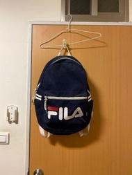 韓國購入  正品 FILA  深藍 後背包