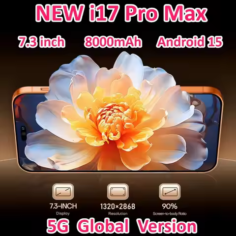 NEW 2026 HOT i17 Pro Max intelligent 5G 14 8000mAh battery dual card dual Android system global stan