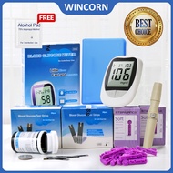 HK100 Glucometer Test Kits with Strips Glucose Meter Complete Set Glucose Blood Test Machine Glucose