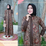 (BISA COD)Gamis Batik Terbaru / Gamis Batik Jumbo Modern Premium - Gamis Busui All Size/Gamis Batik 