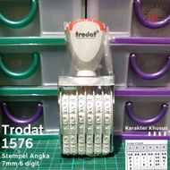 Trodat 1576 1596 6 Digit 7mm 9mm Manual Number Stamp