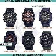 CASIO ORIGINAL AEQ-110W SERIES YOUTH DIGITAL MEN'S WATCH (2 YEARS WARRANTY) JAM TANGAN LELAKI JAM CASIO MAN WATCHES