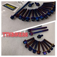 LC135 4S LC135 5S Y15ZR Y16ZR ENGINE MORIN SCREW TITANIUM GOLD BLUE STD