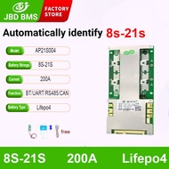 JBD 8S 10S 13S 14S 16S 18S 21S 36V 48V 60V BT BMS อัจฉริยะลิเธียมไอออน LiFepo4 80A 100A 150A แบตเตอร